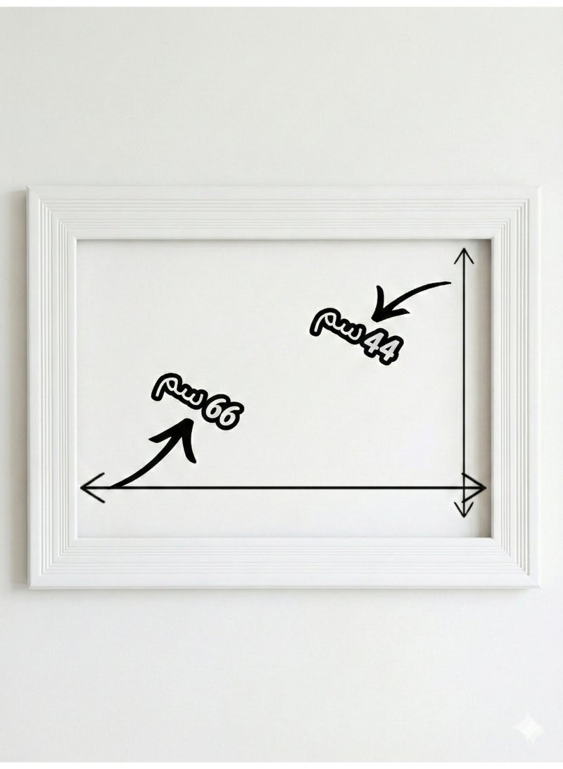 بهنس برواز مكيف شباك خشب ابيض جاهز عالي الجودة براويز مكيفات اطار ديكور مانعة للغبار والحشرات يحافظ على هواء التكييف سهولة الفك التركيب التنظيف - Image 4